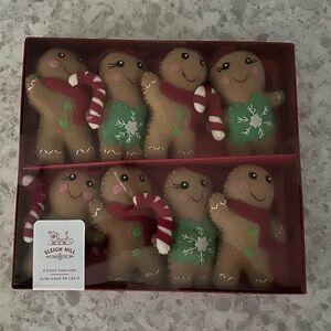 “New” Sleigh Hill Gingerbread Holiday 6ft Garland